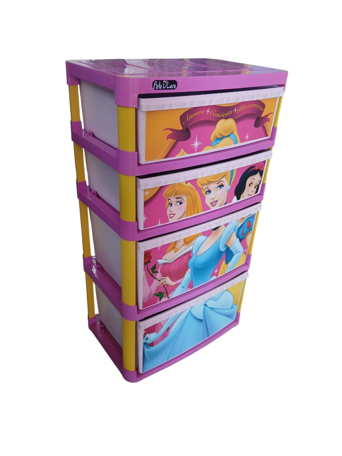 CAJONERA DE PLASTICO COMBINADA ROSA