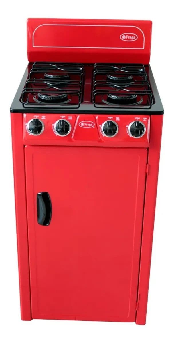 PARRILLA FRAGA CON GAVINETE 4Q P-225 ROJA, imagen 2