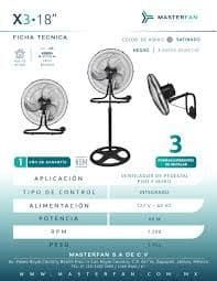 VENTILADOR MASTERFAN 3 EN 1 X3 18", imagen 3