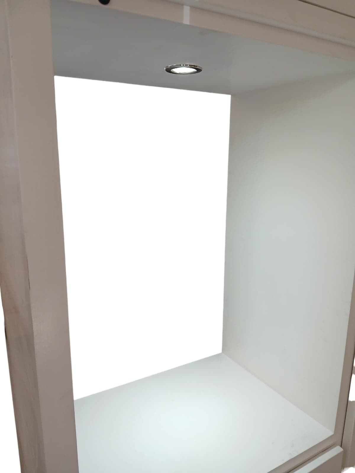 ROPERO JENNI BLANCO CON LUZ Y BANCO, imagen 4