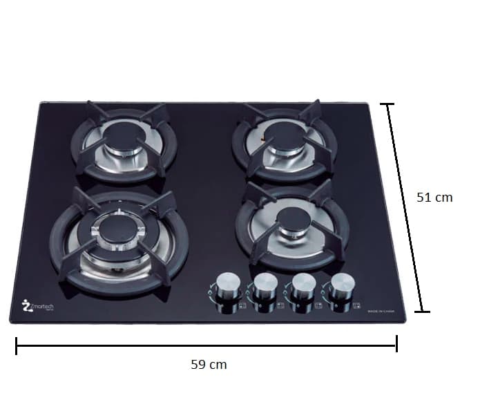 PARRILLA ZMARTECH EMPOTRABLE 4Q CRISTAL TEMPLADO, imagen 2