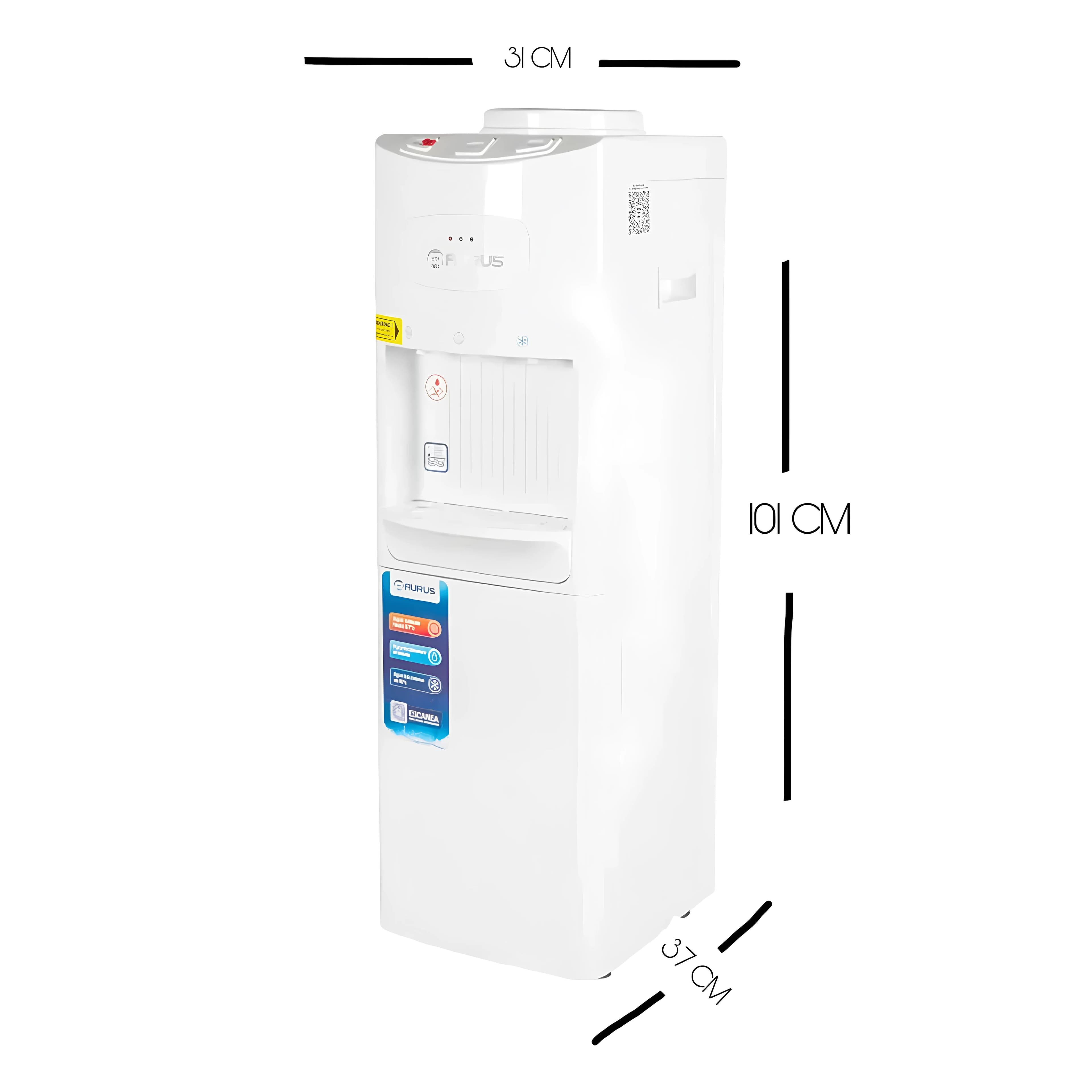DISPENSADOR DE AGUA AURUS MOD: AWD21FSW, imagen 2