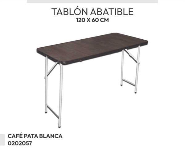 TABLON ABATIBLE CAFE PATA BLANCA