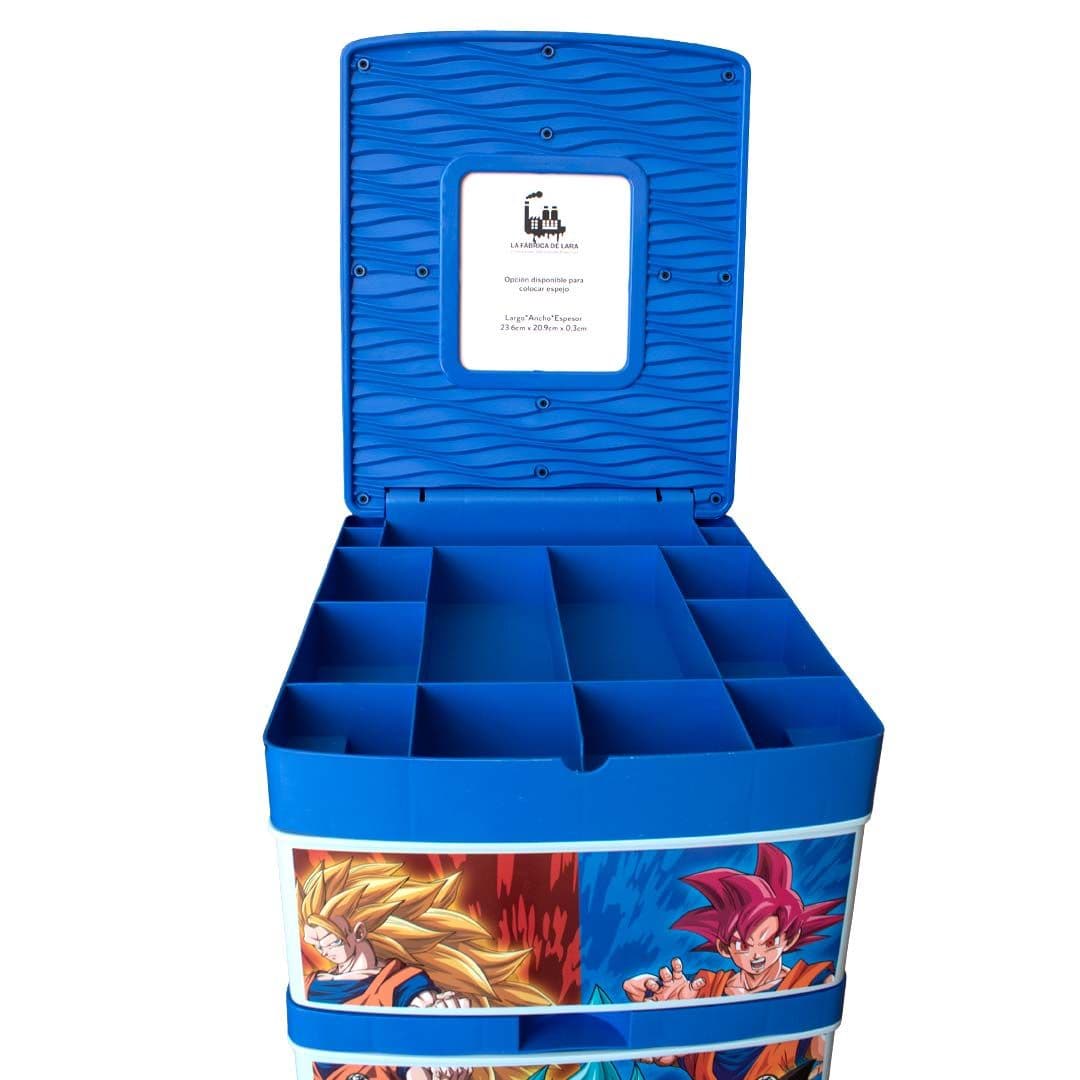 CAJONERA DE PLASTICO YESSI DECORADA, imagen 2
