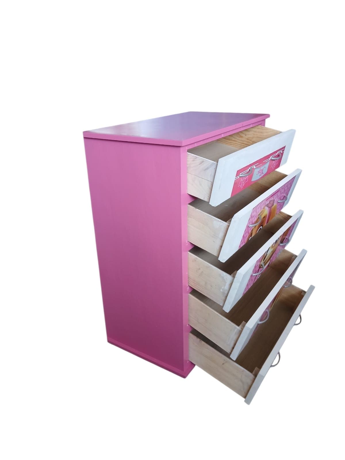 CAJONERA INFANTIL ROSA CON ESTAMPADO, imagen 2