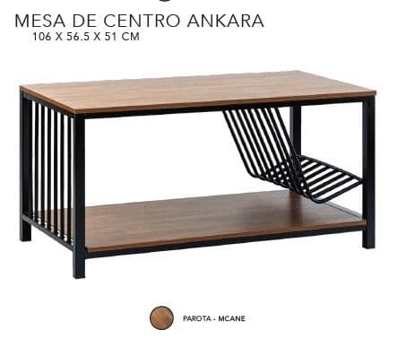 MESA DE CENTRO ANKARA NEGRA