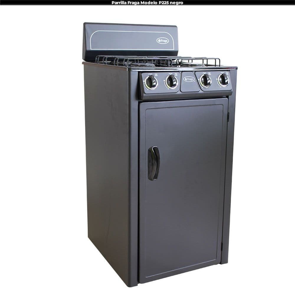 PARRILLA FRAGA CON GAVINETE 4Q P-225 NEGRO, imagen 2