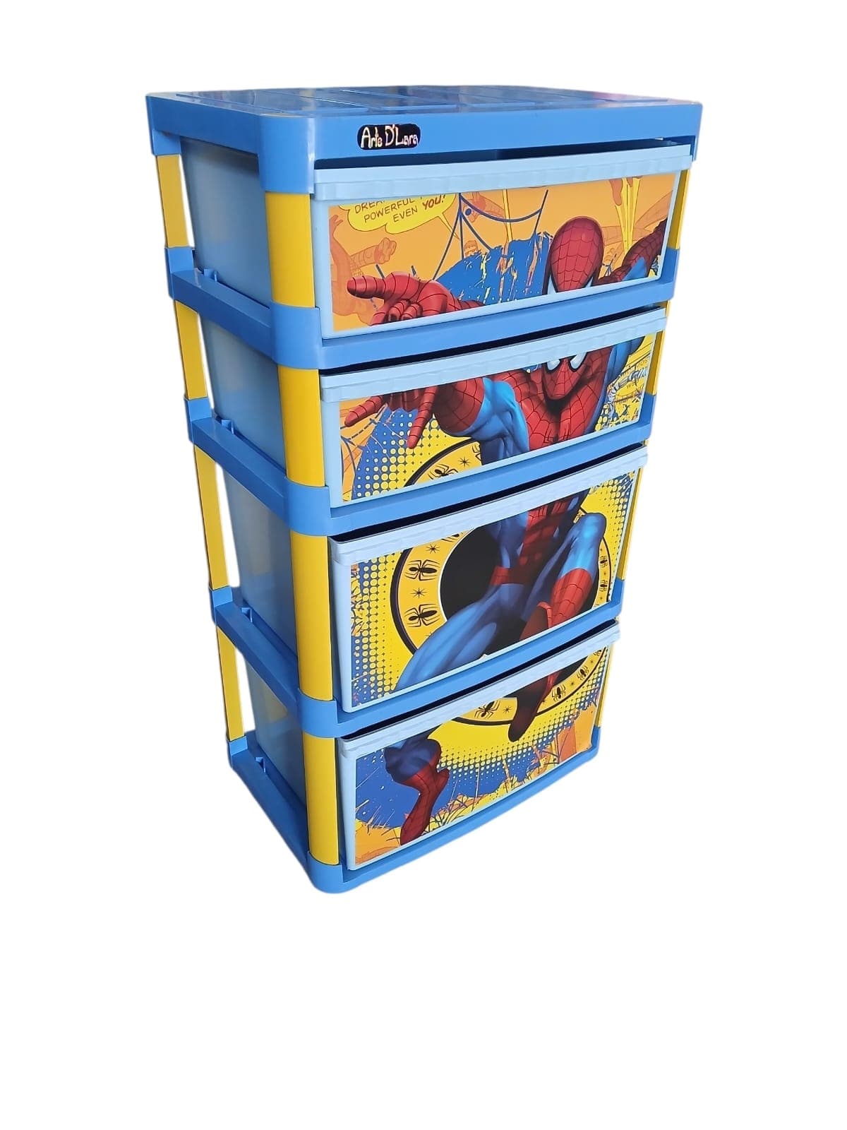 CAJONERA DE PLASTICO COMBINADA AZUL