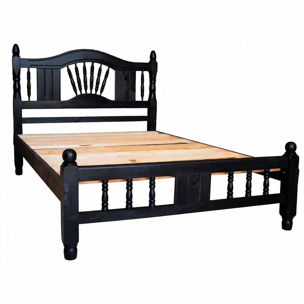 BASE DE CAMA MICHOACANA MATRIMONIAL CHOCOLATE