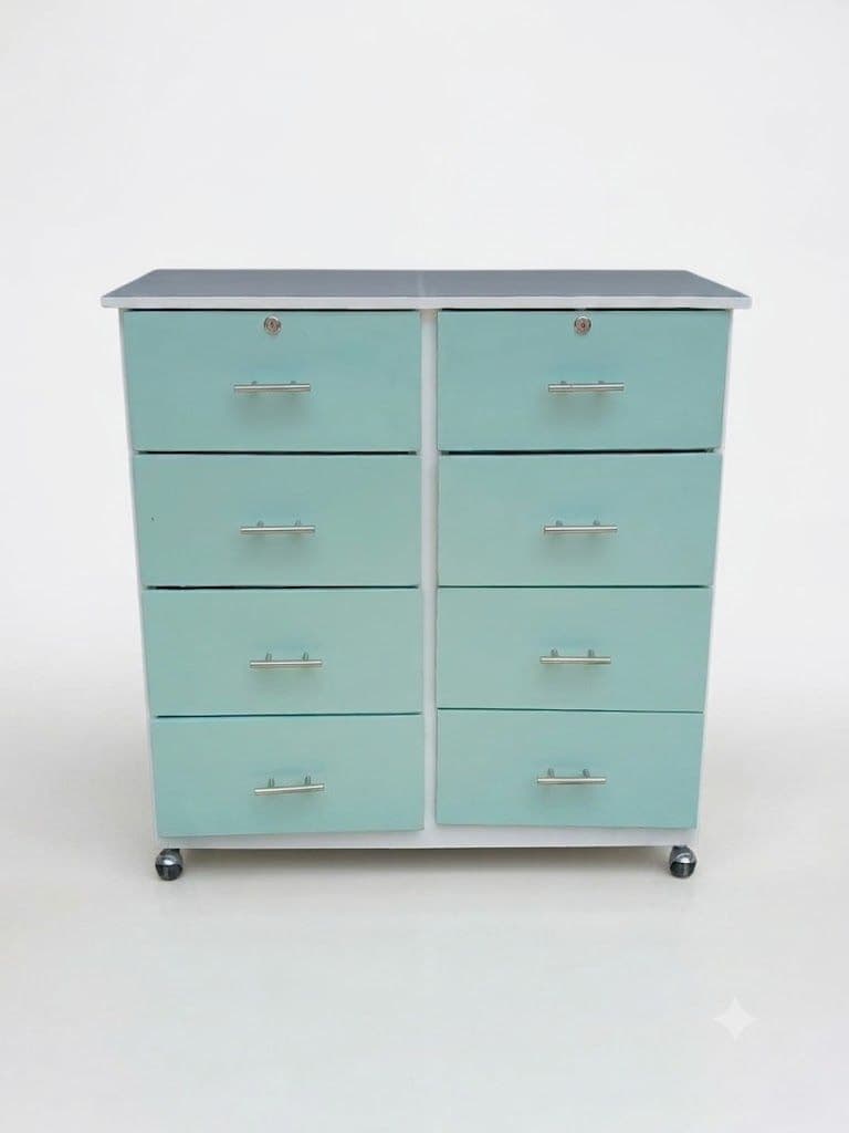 CAJONERA ADU 8C BLANCO/VERDE