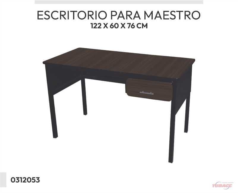 ESCRITORIO PARA MAESTRO NEGRO MARTILLADO